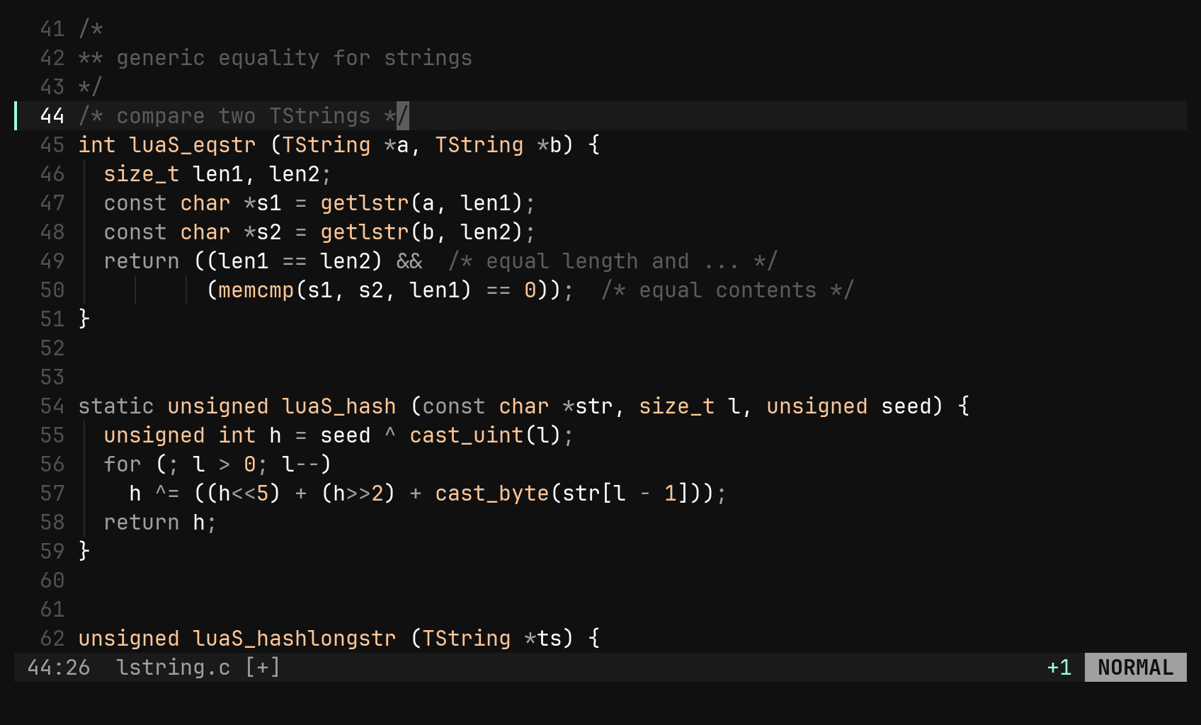 Normal, insert, and back: step 3