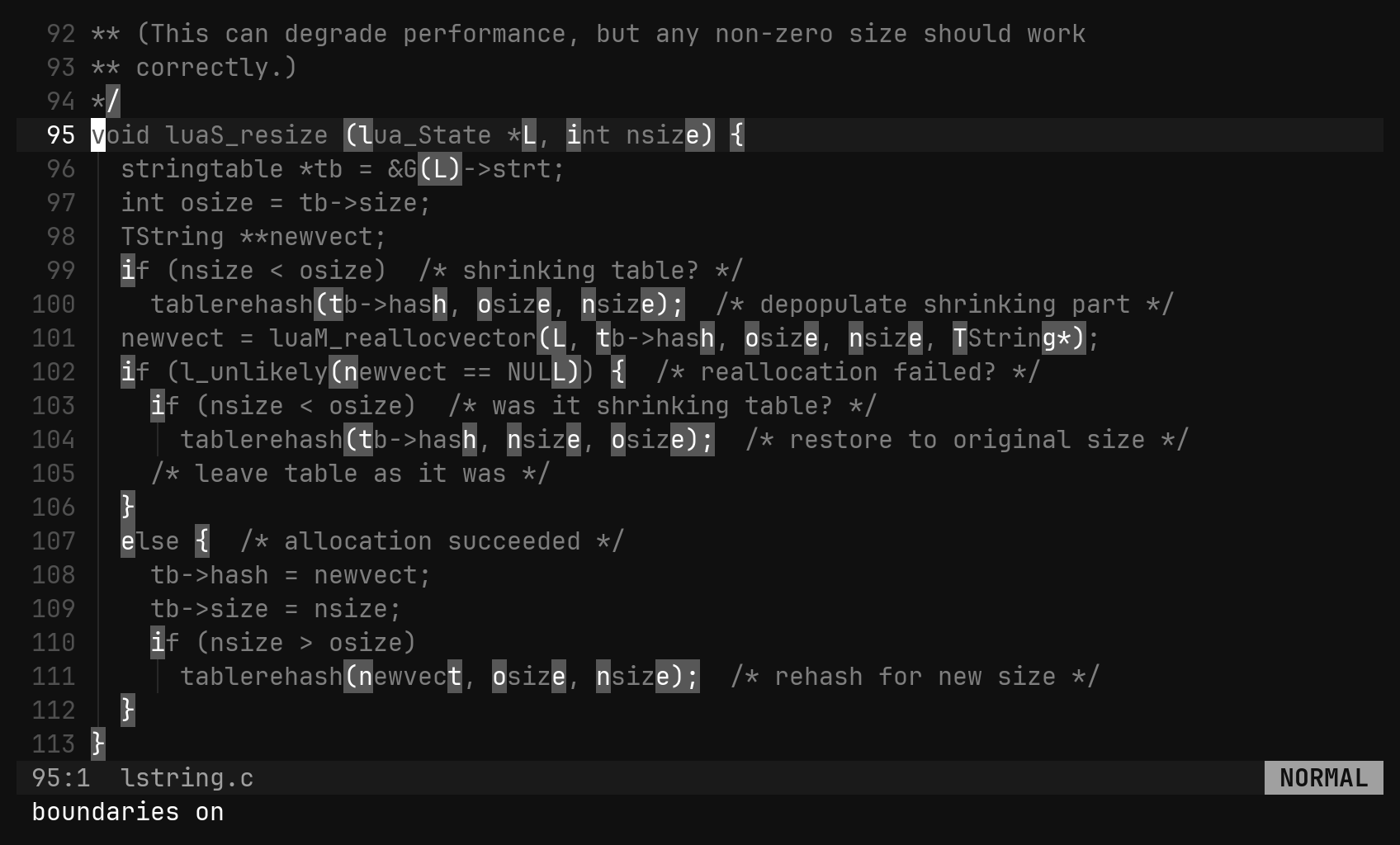 Walk the parse tree: step 1