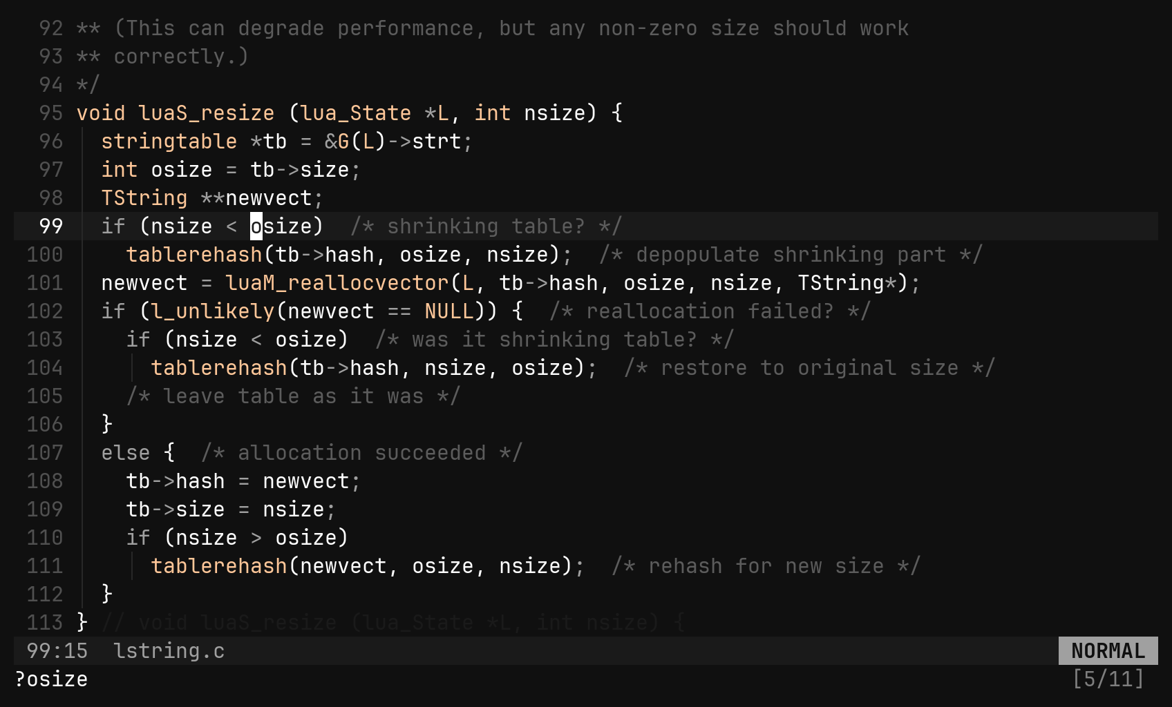 Search and its counter: step 4