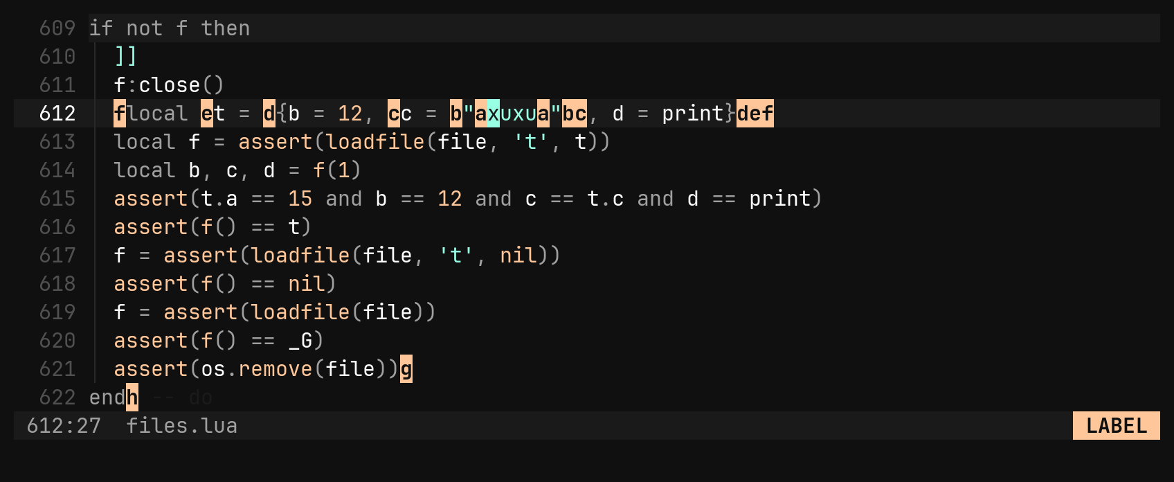 S: select by structure: step 1