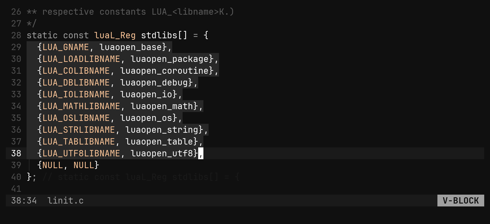 Blockwise: $A on ragged rows: step 1