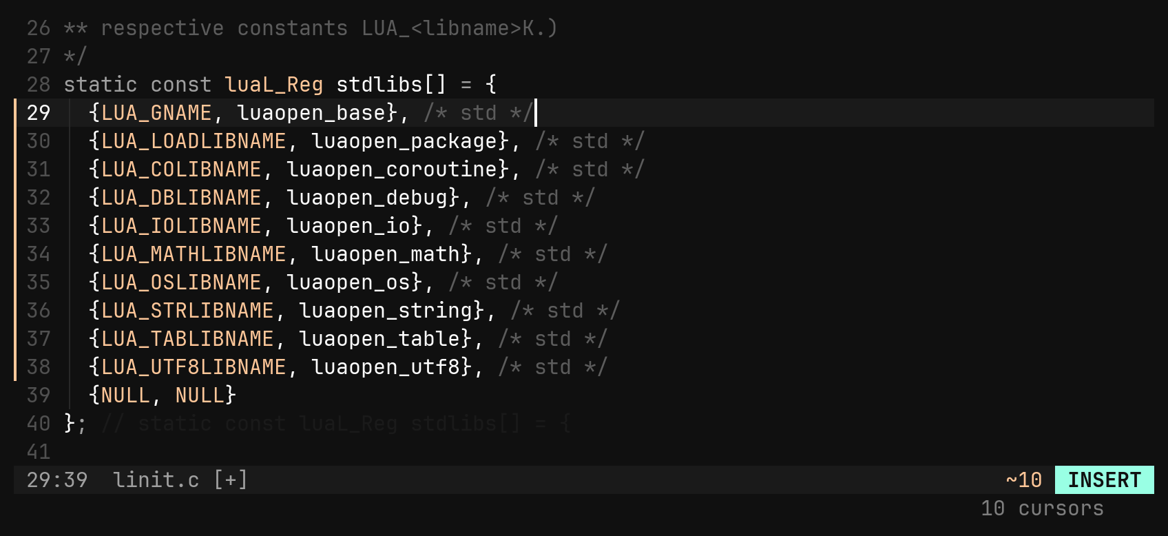 Blockwise: $A on ragged rows: step 2