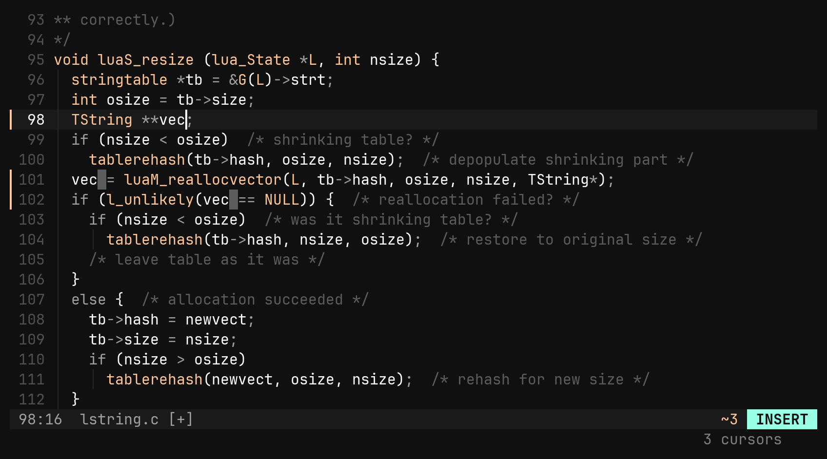 viw, Ctrl-N, c: a rename: step 3