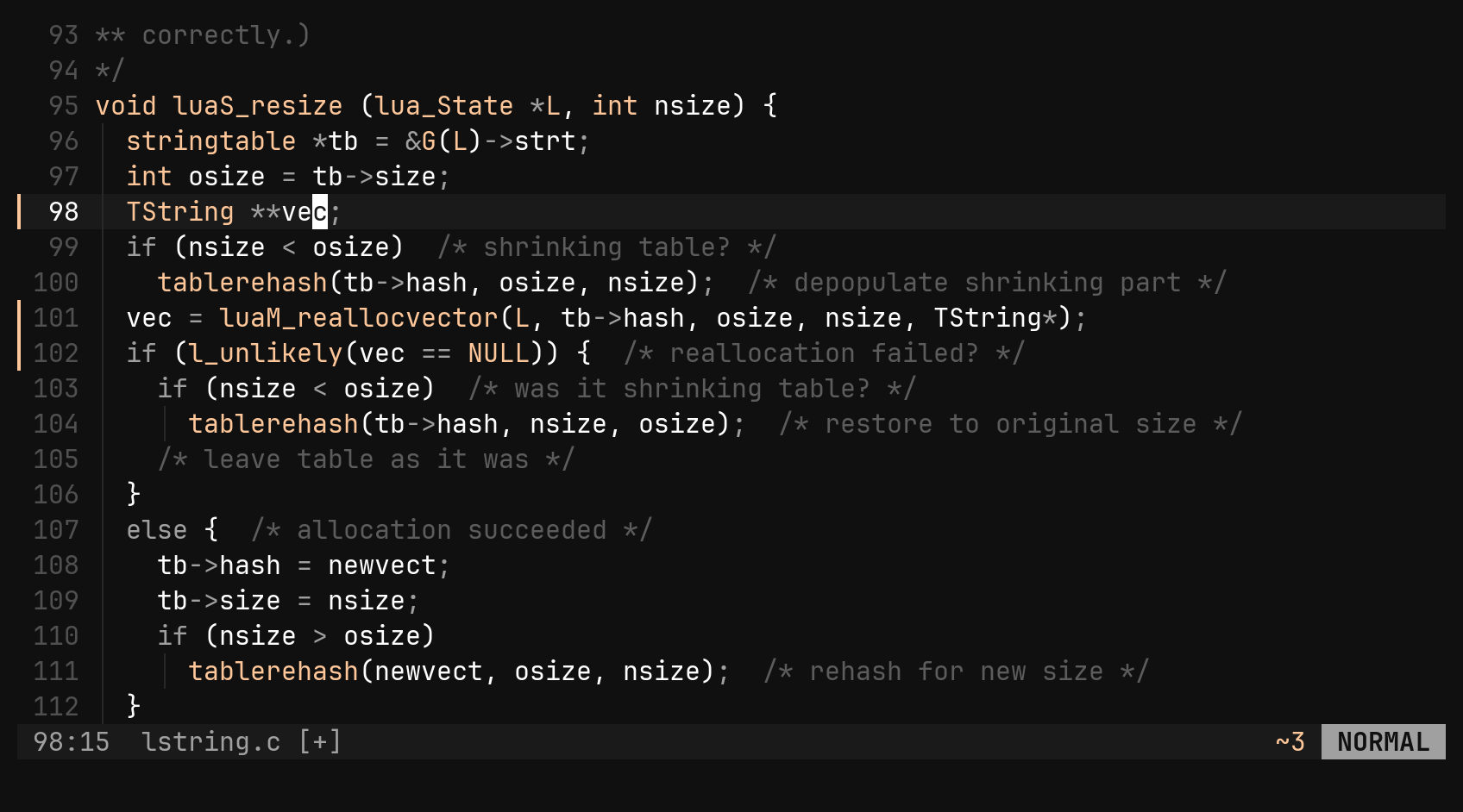 viw, Ctrl-N, c: a rename: step 4