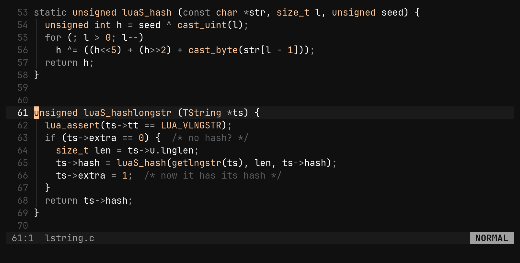 Named registers: capture first, name after: step 0