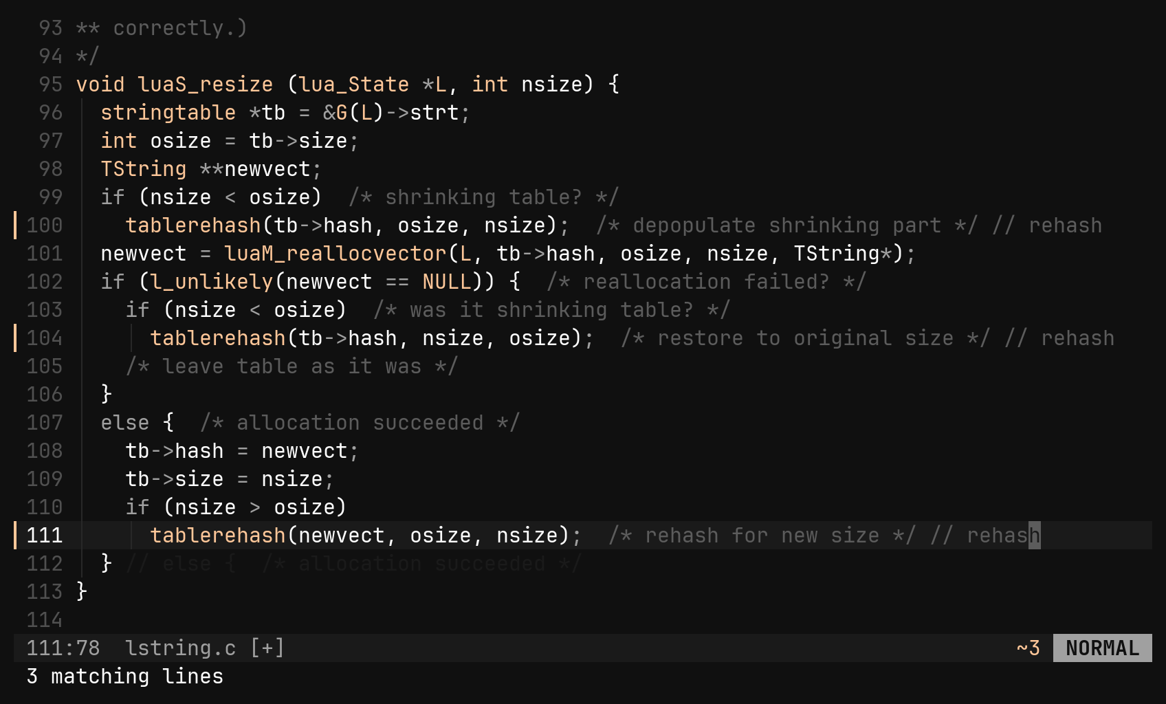 :g and :normal: step 2