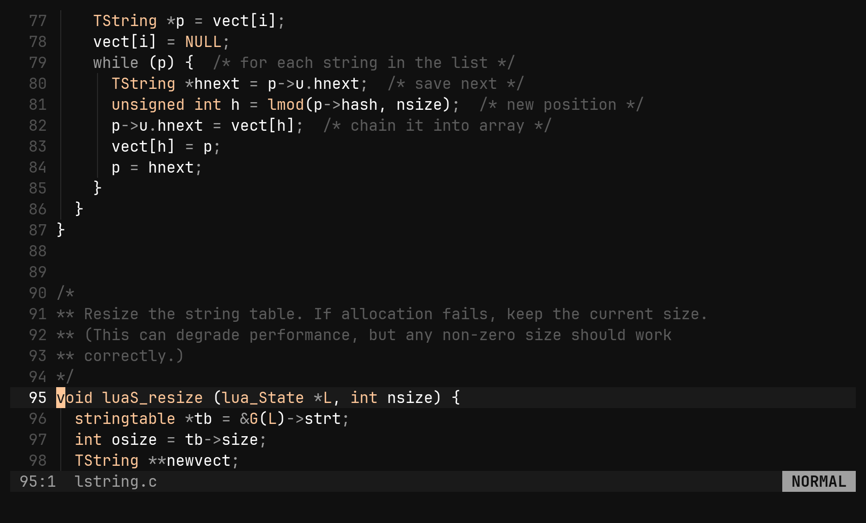 ga — the other file: step 0