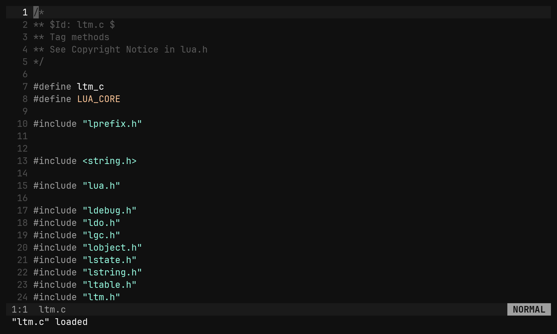 gb — the buffer switcher: step 0