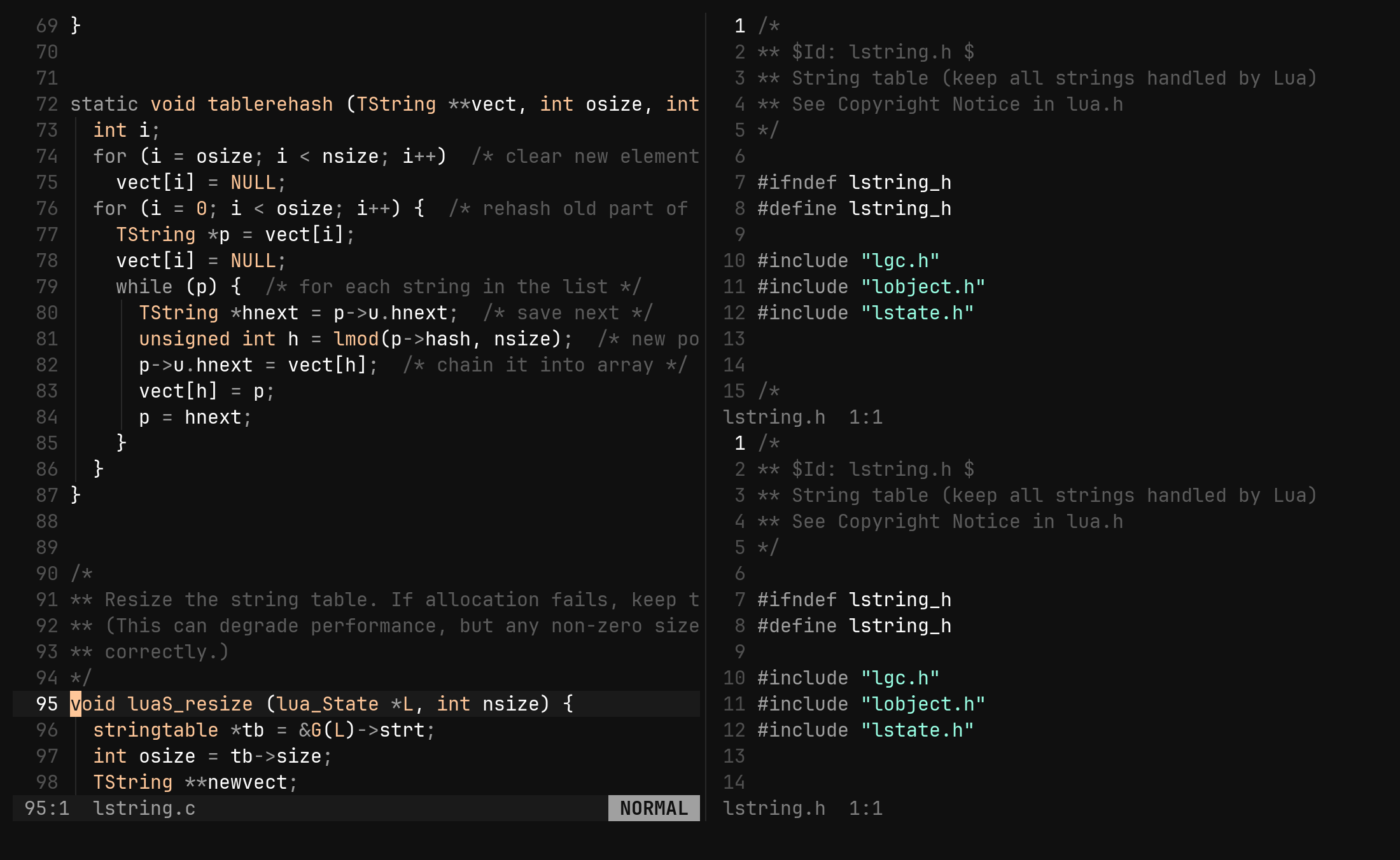Splits and Ctrl-W f: step 4
