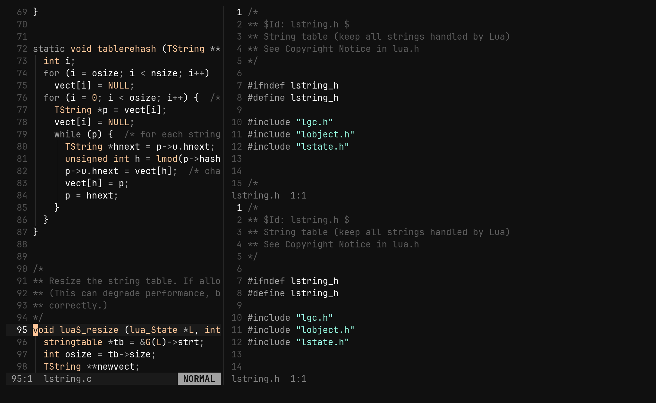 Splits and Ctrl-W f: step 5