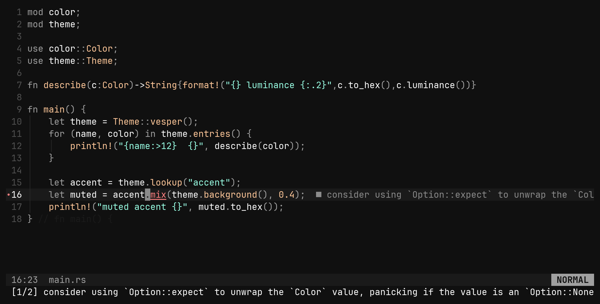Diagnostics: step 3