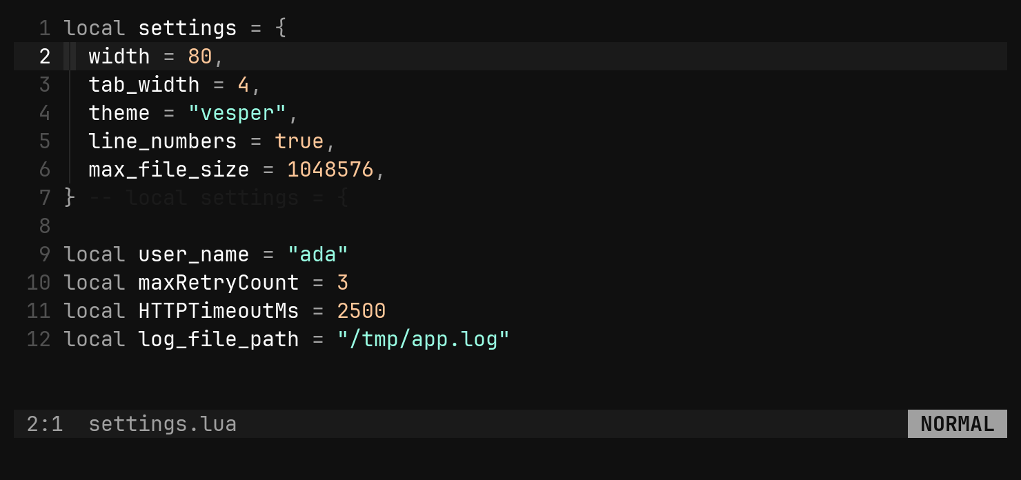 Align on =: step 0