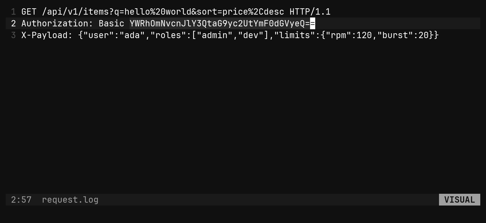 Decode in place: step 1
