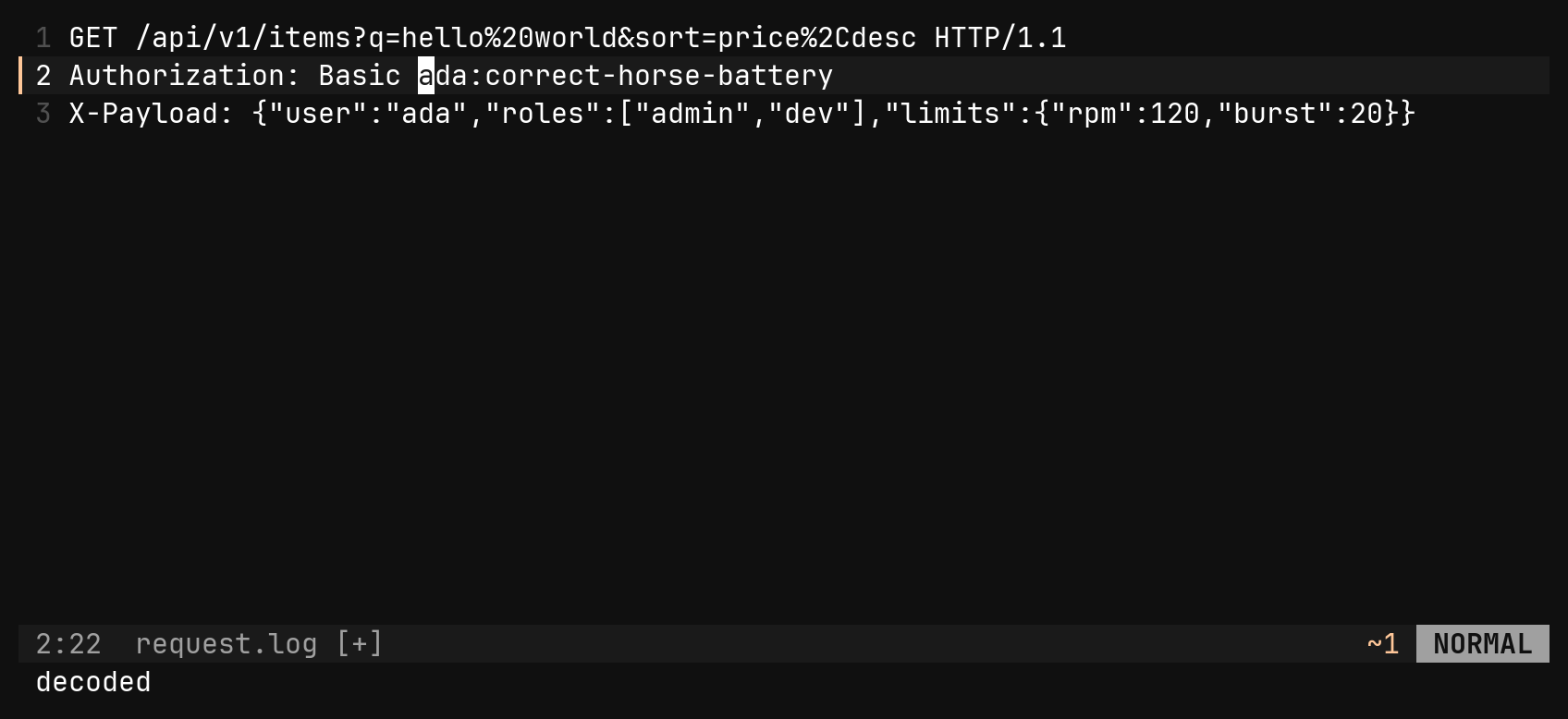Decode in place: step 2