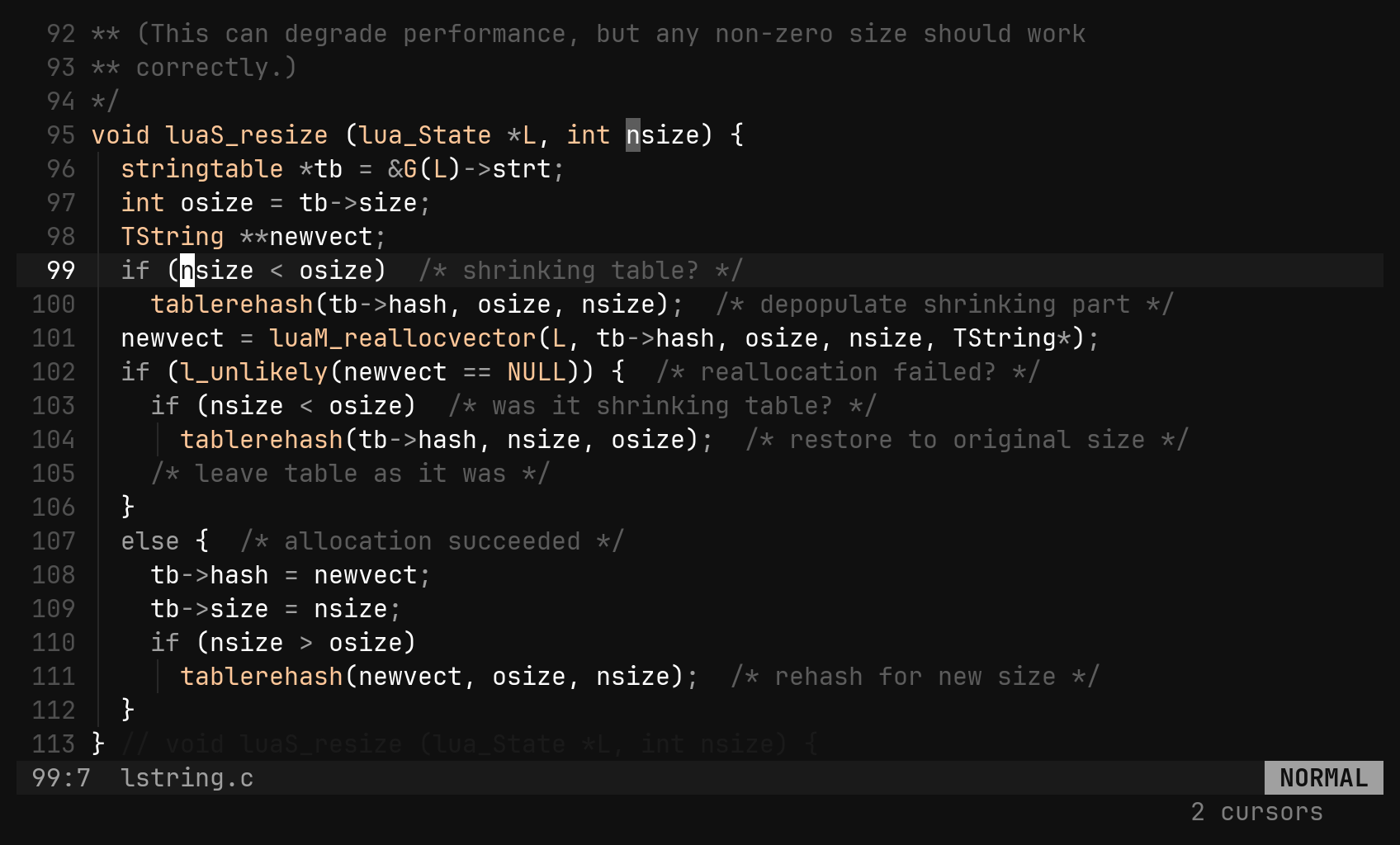 Rename with Ctrl-N: step 1